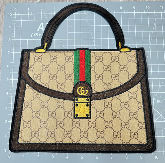 XL Leather fabric Handbag Patch