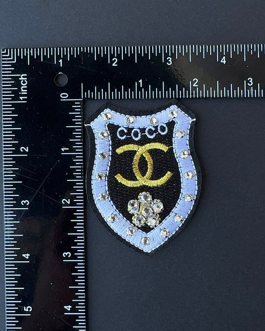 Bling Coco C.C Sew in Badge