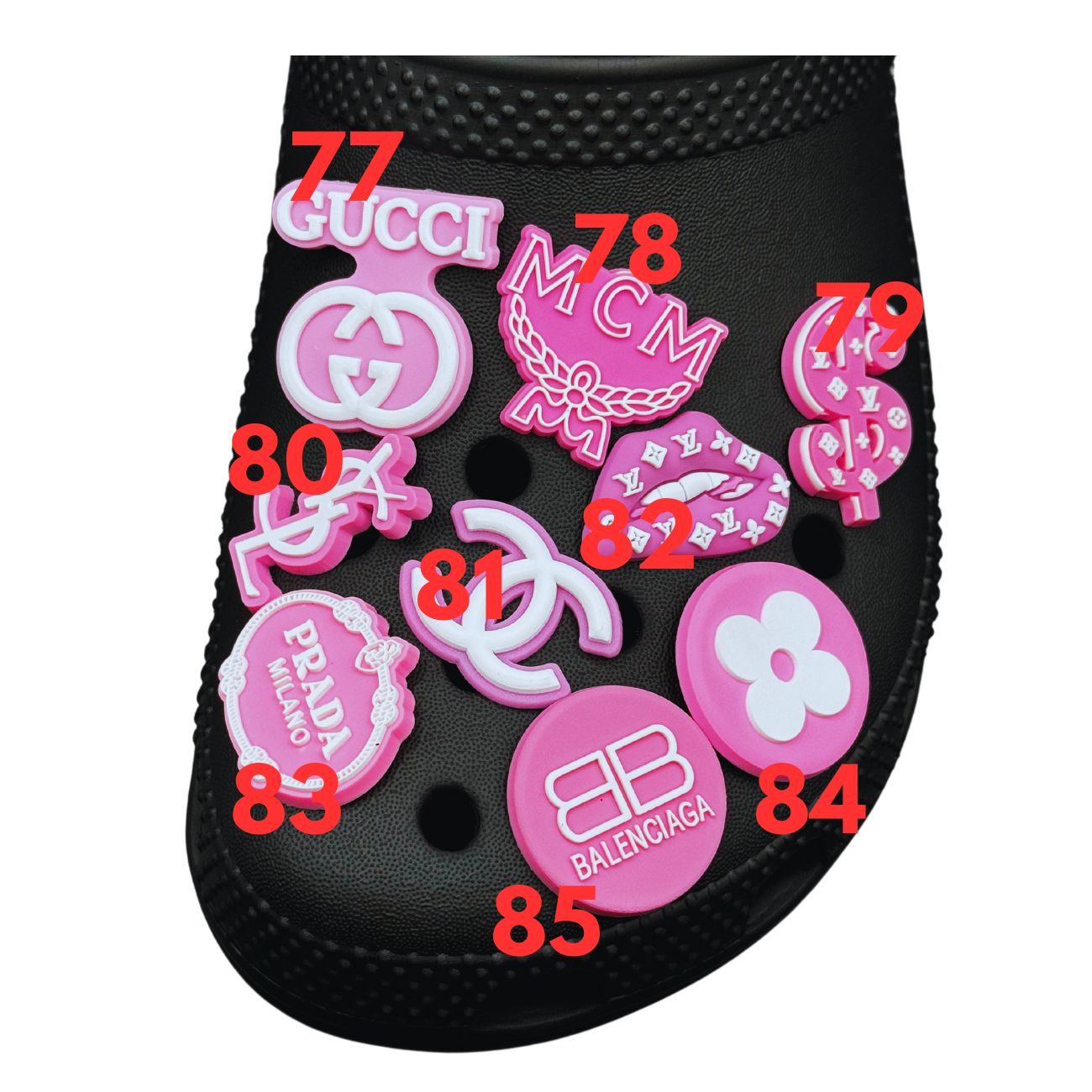 PVC Designer Shoe Charms - 01 - 131