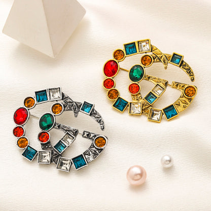 G.G Vintage Brooch pin - Silver