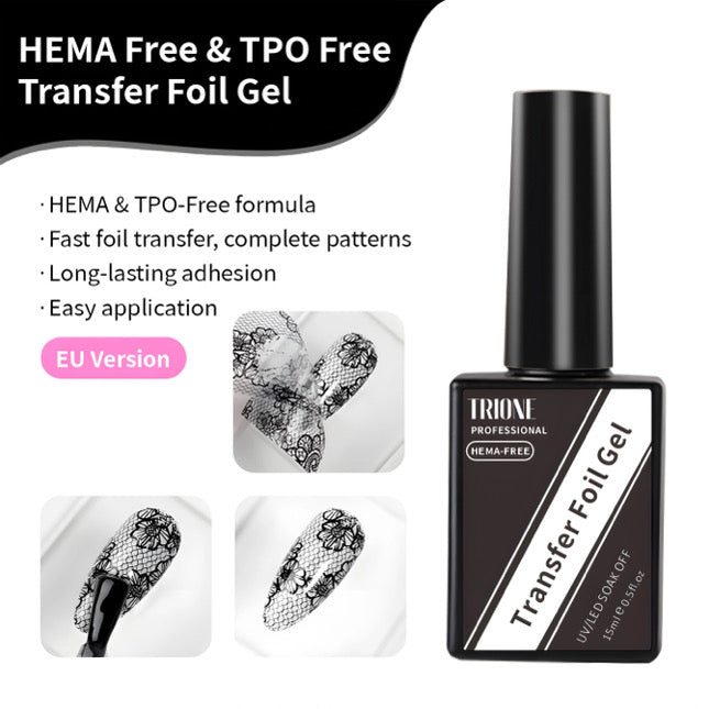 HEMA-Free Nail Transfer Foil Gel – Long-Lasting Foil Adhesive | 15ml