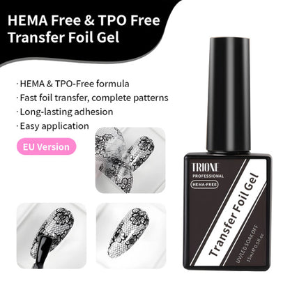 HEMA-Free Nail Transfer Foil Gel – Long-Lasting Foil Adhesive | 15ml