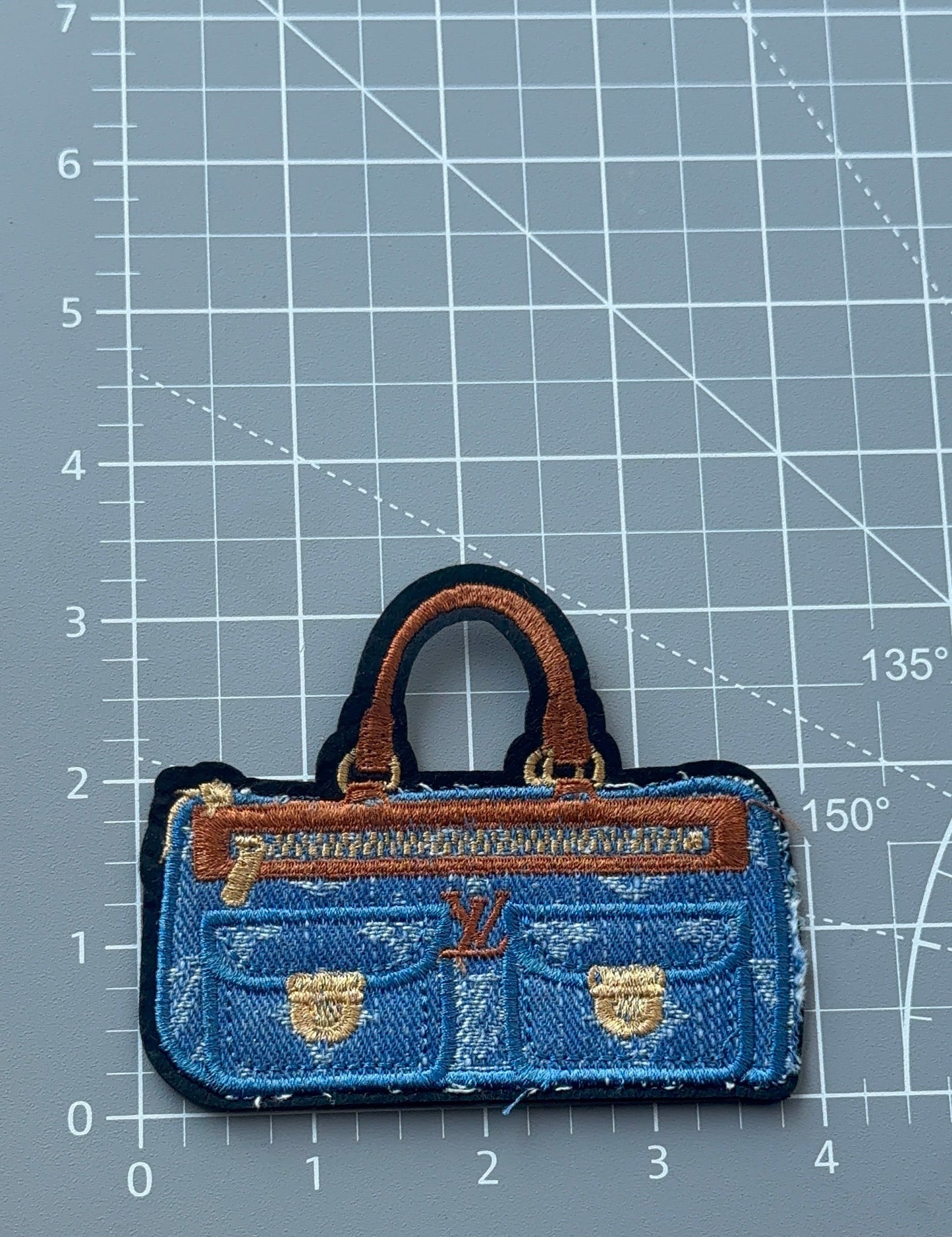 LV Denim duffle Bag patch