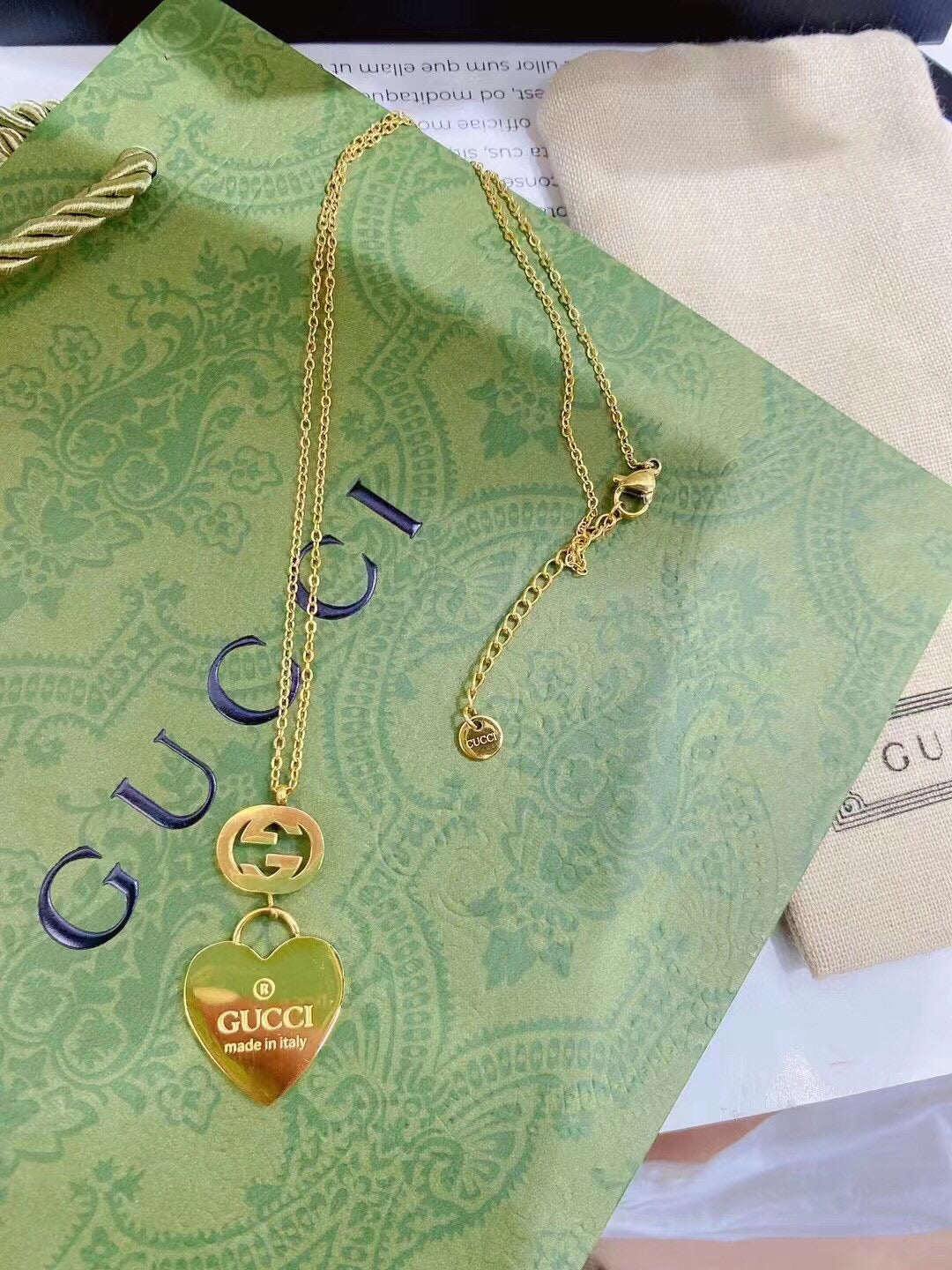 G.G Gold plated Necklace ONLY