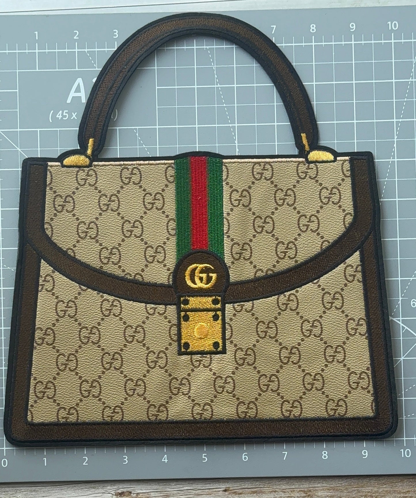XL Leather fabric Handbag Patch