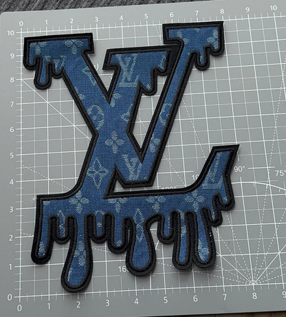 XL Denim Drip LV Patch