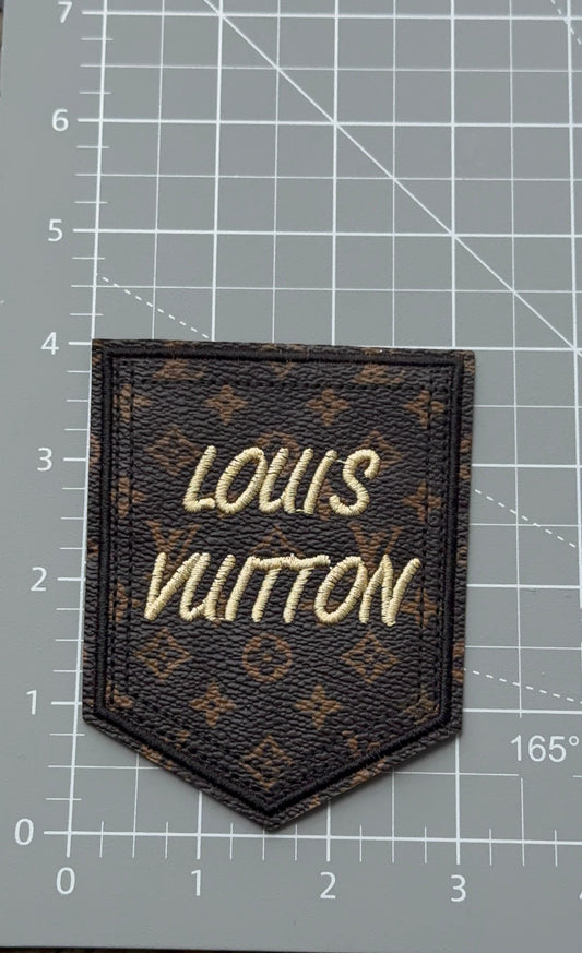 L.V Leather Pocket Patch