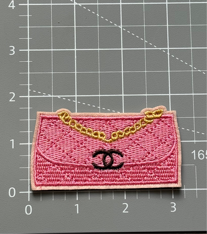 C.C pink purse  Iron - on Patch