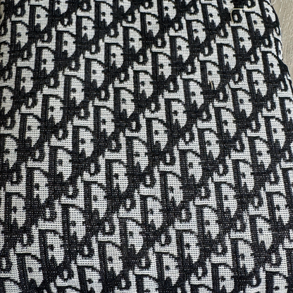 CD Jacquard Monogram Fabric - Black