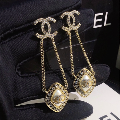 High Quality Luxury Dangle Women's Earrings - Gold