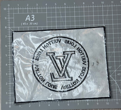 XL denim square patch
