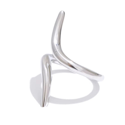 18K Gold plated Spiral Minimalist Adjustable Ring