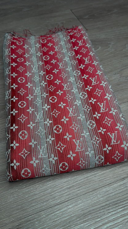 Two-tone Red L09 Jacquard fabric