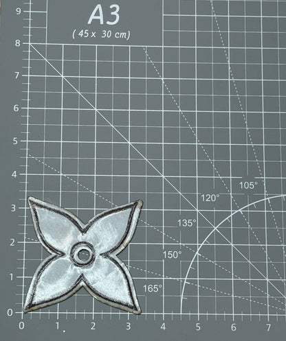 Leather fabric patch
