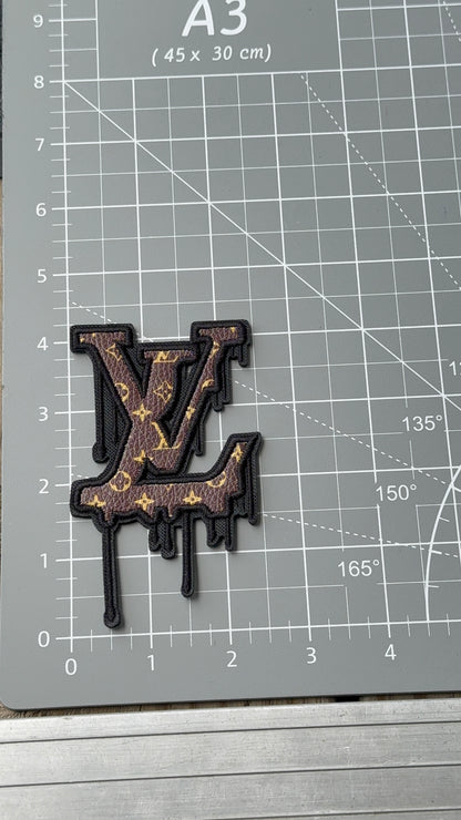 L Brown Drip patch
