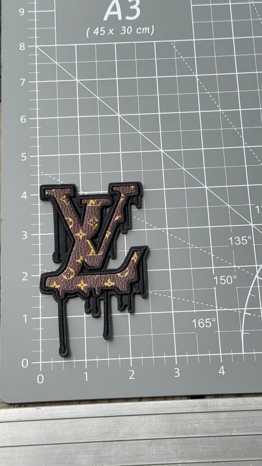 L Brown Drip patch