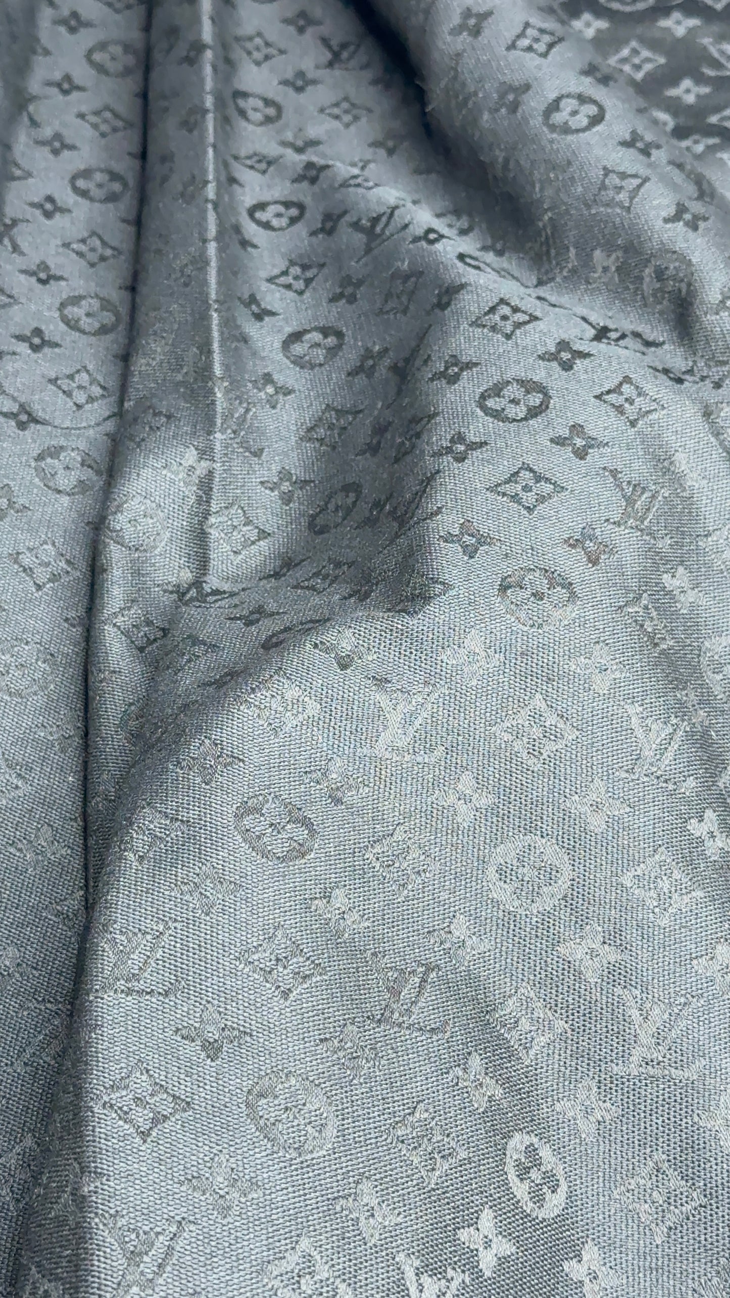 Black L.V Jacquard Fabric