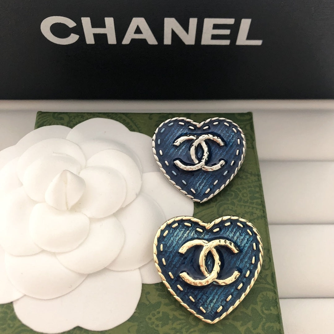 High Quality C.C Heart Brooch pin