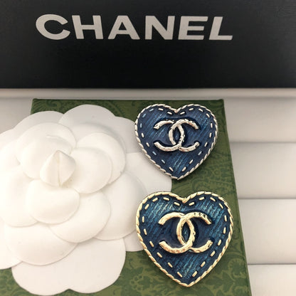 High Quality C.C Heart Brooch pin