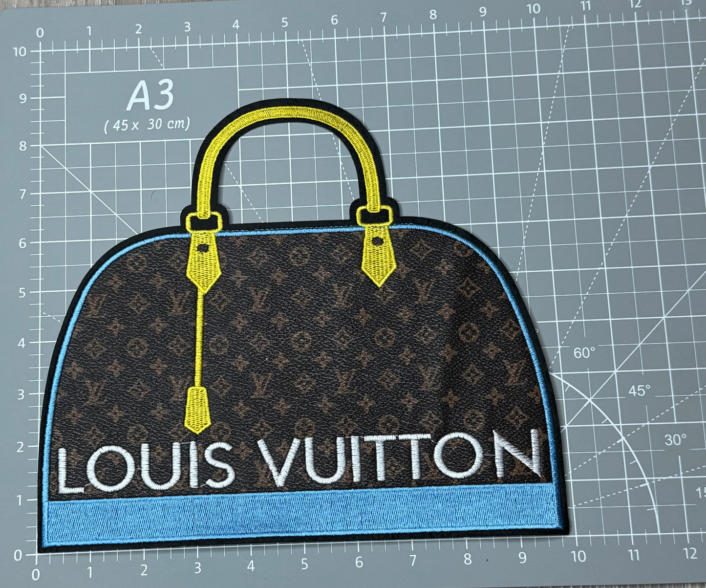 XL Leather fabric Duffle bag Patch