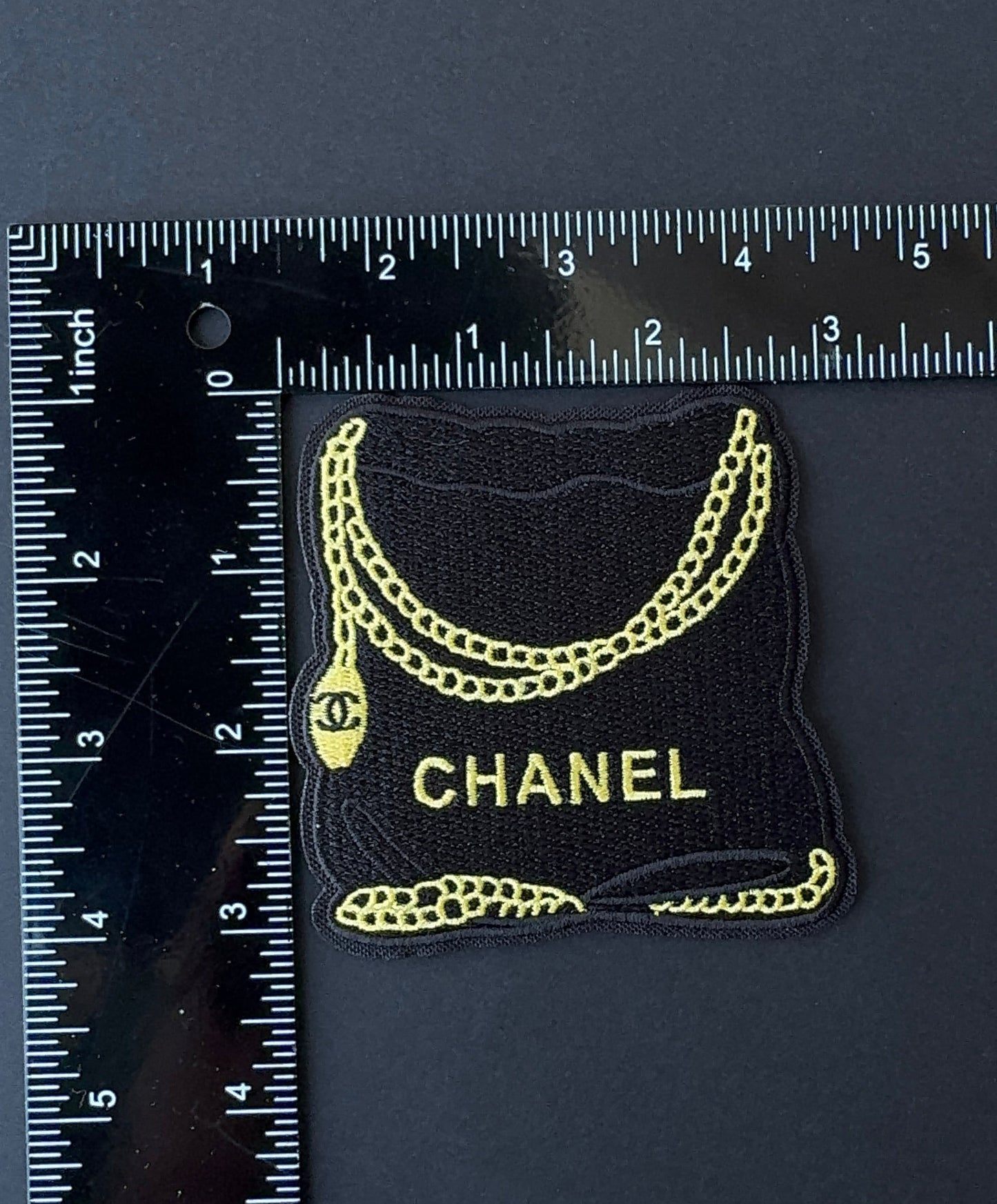 Black C.C Purse Patch