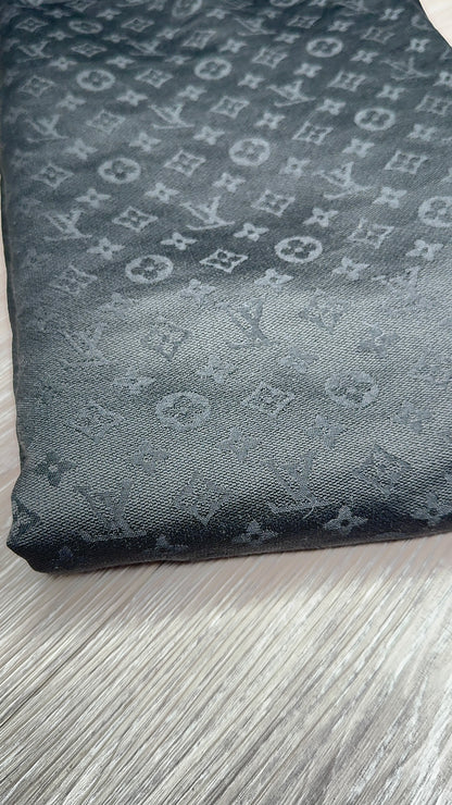 Black L.V Jacquard Fabric