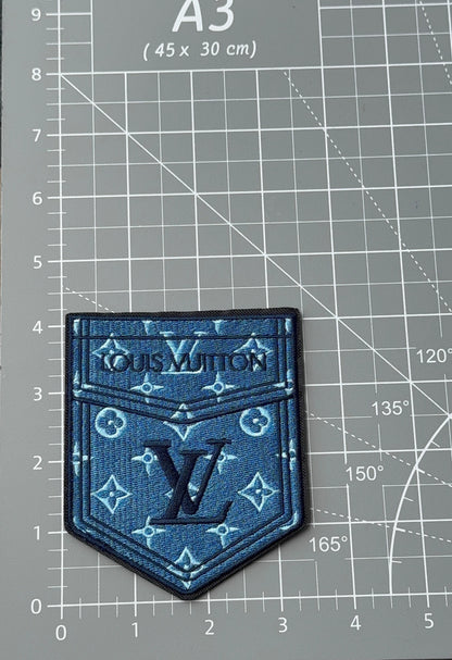 L.V Denim Pocket patch