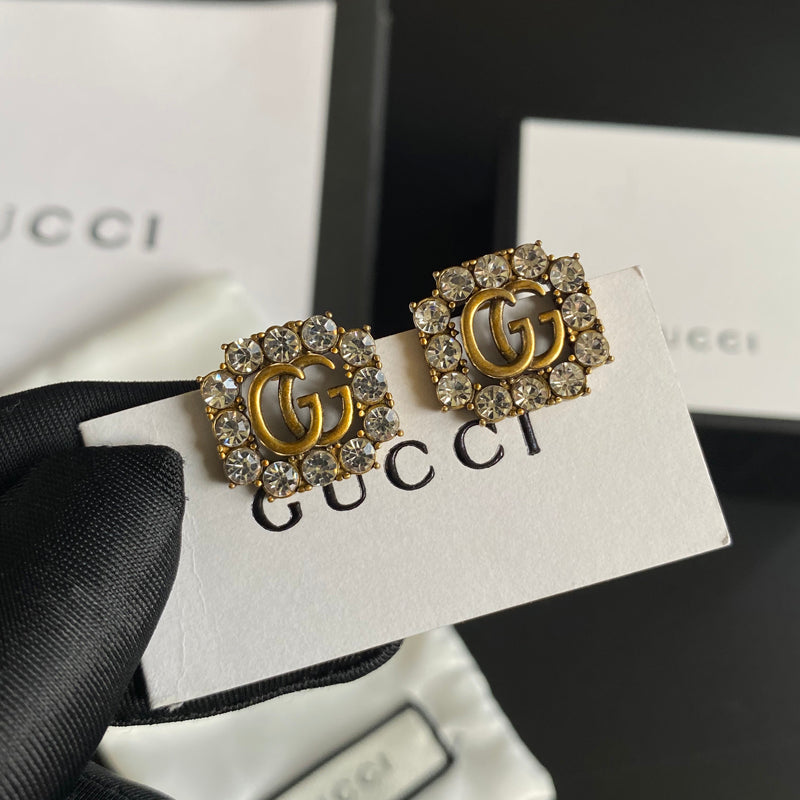High-End Brass G-brand Earrings