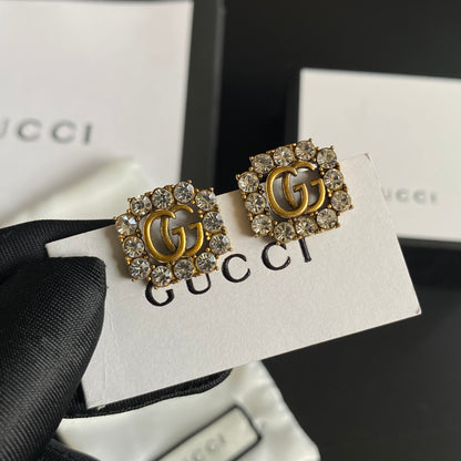 High-End Brass G-brand Earrings