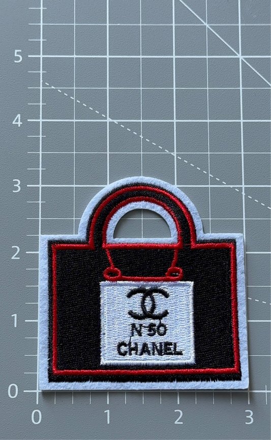 C.C Red and black Purse patch