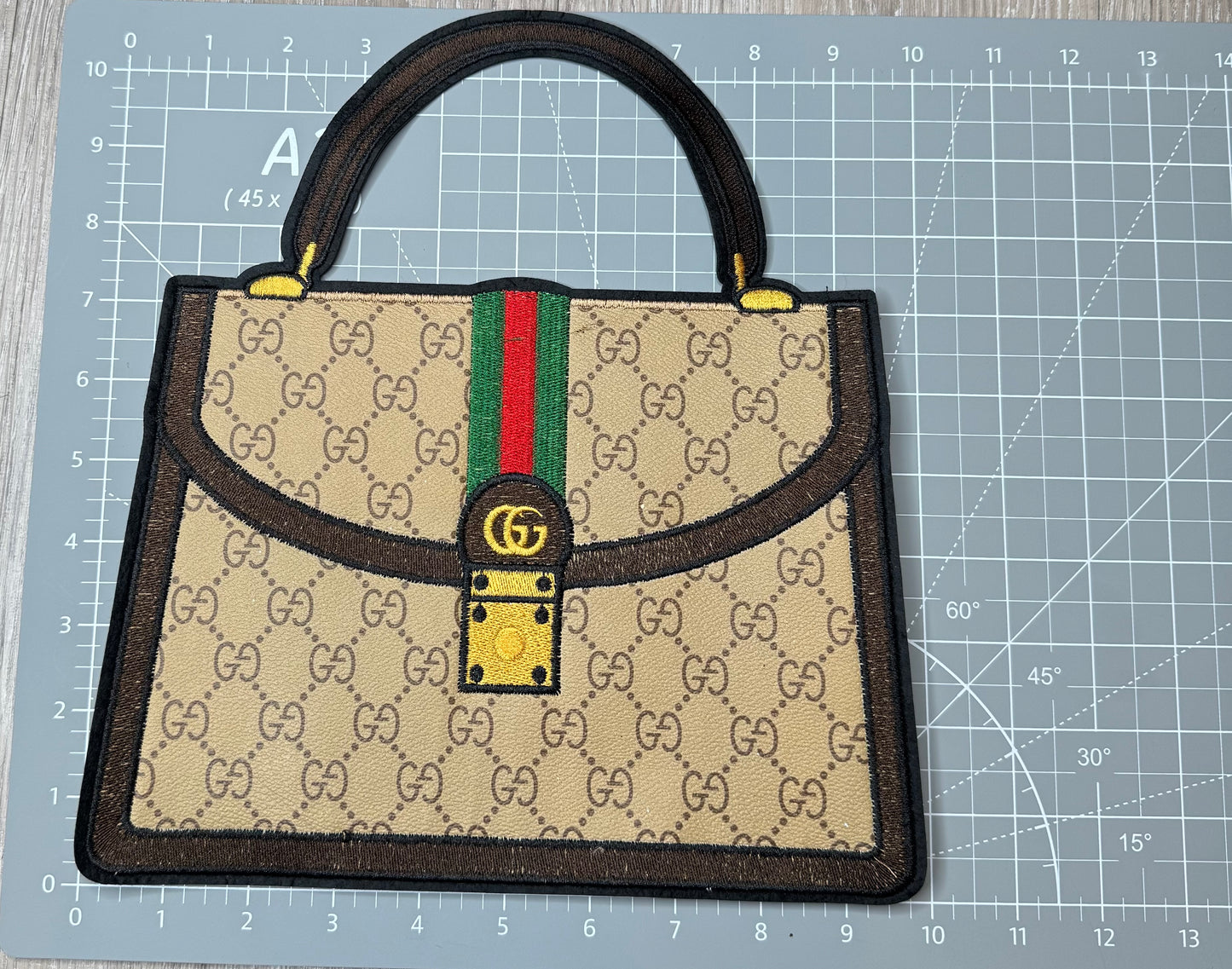 XL Leather fabric Handbag Patch