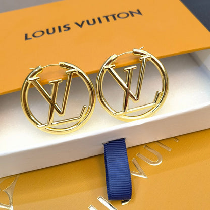 High Quality L.V Hoop Women's Earrings