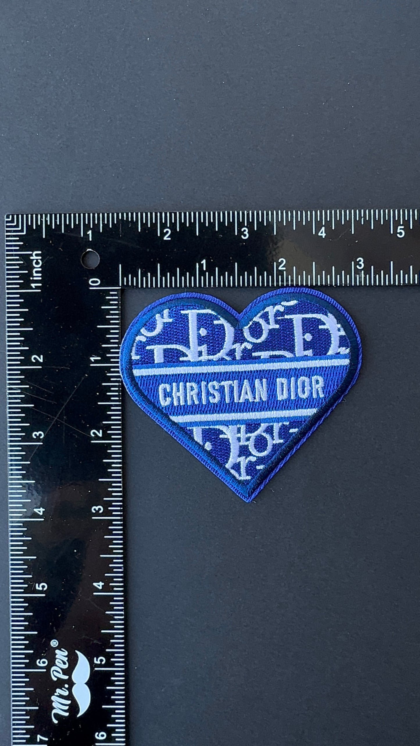 Iron on C.D Heart Patch