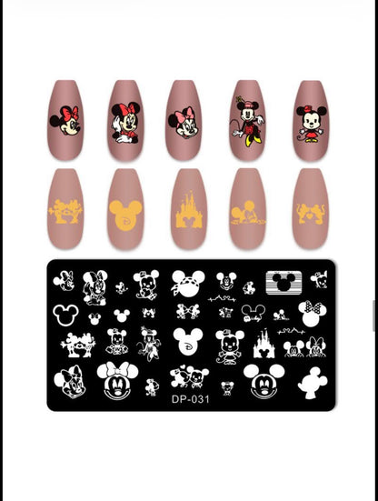 Luxury Fashion-Inspired Nail Stamping Plate – Model 001 - 045