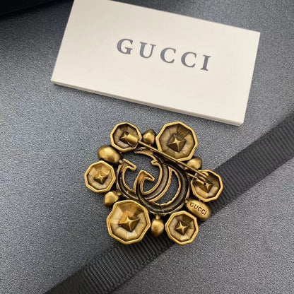 Luxury G.G vintage gold pin