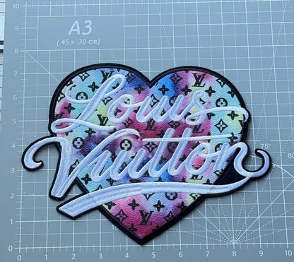 XL L.V Multi-tone Heart Patch