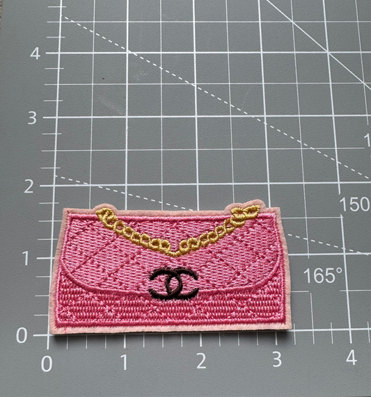 C.C pink purse  Iron - on Patch