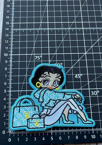 Ms Betty double Tote Iron on Patch