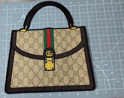 XL Leather fabric Handbag Patch