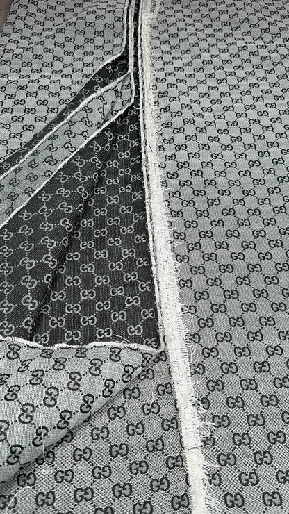 Two tone G.G Designer Inspired Jacquard Fabric