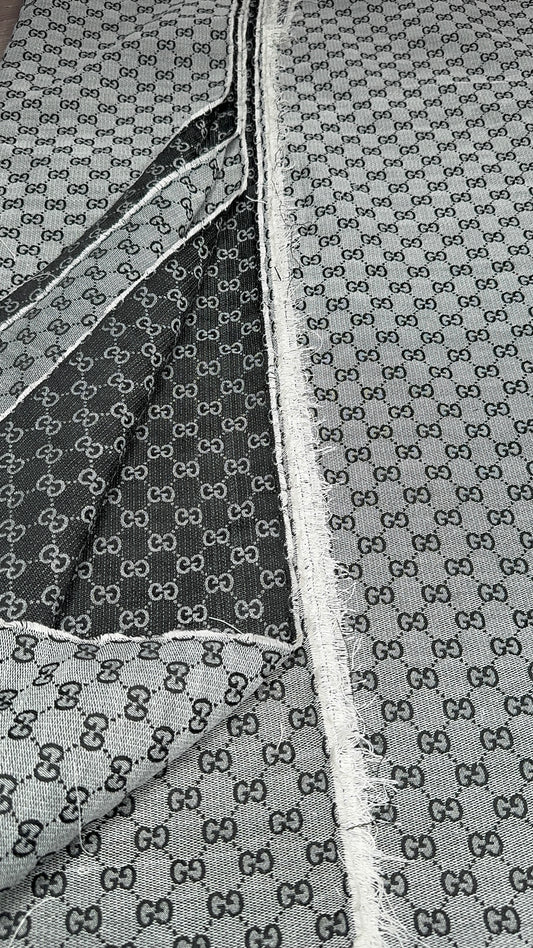 Two tone G.G Designer Inspired Jacquard Fabric