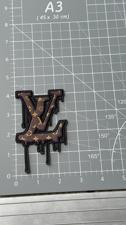 L Brown Drip patch