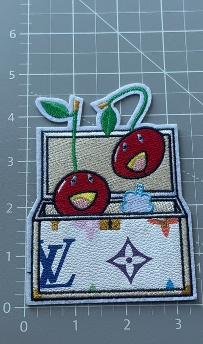 L. White and Open bag patch