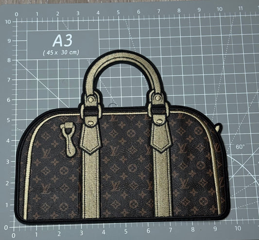 XL Leather fabric Duffle bag Patch