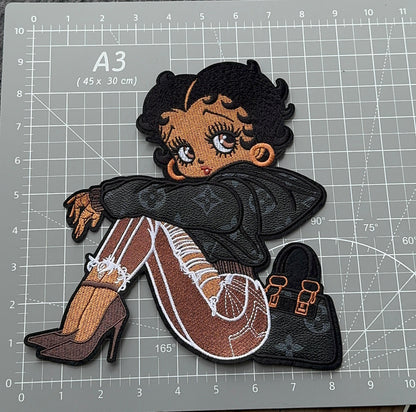XL Gray Jacket Betty with Louis bag patch
