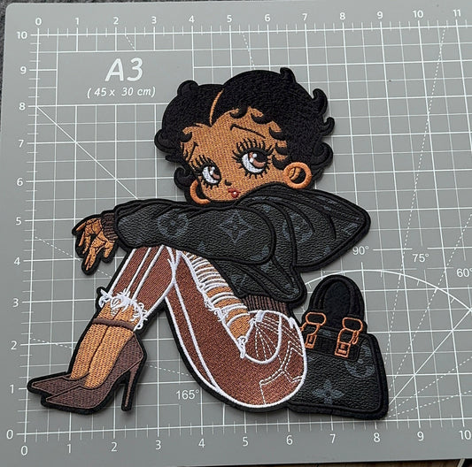 XL Gray Jacket Betty with Louis bag patch