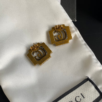 High-End Brass G-brand Earrings