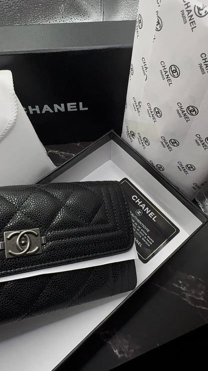 High Quality Luxury Black Chanel Wallet