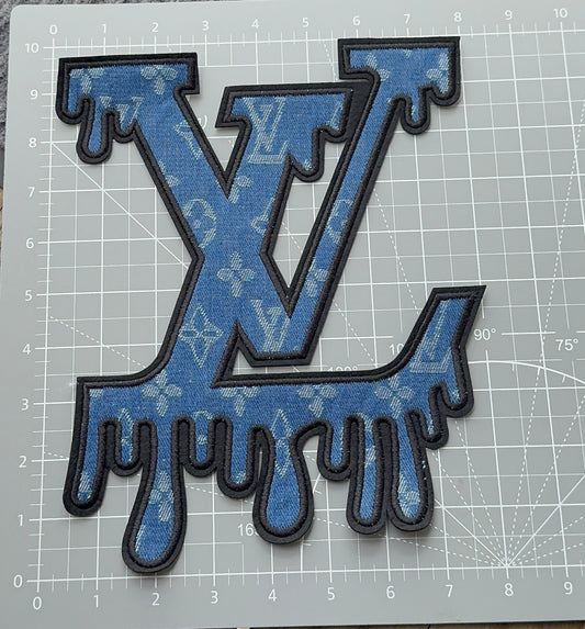 XL Denim Drip LV Patch
