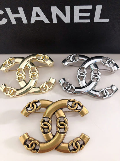 Top quality C.C Brass Brooch pin